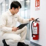 消防設備点検を実施する技術者のイメージ写真