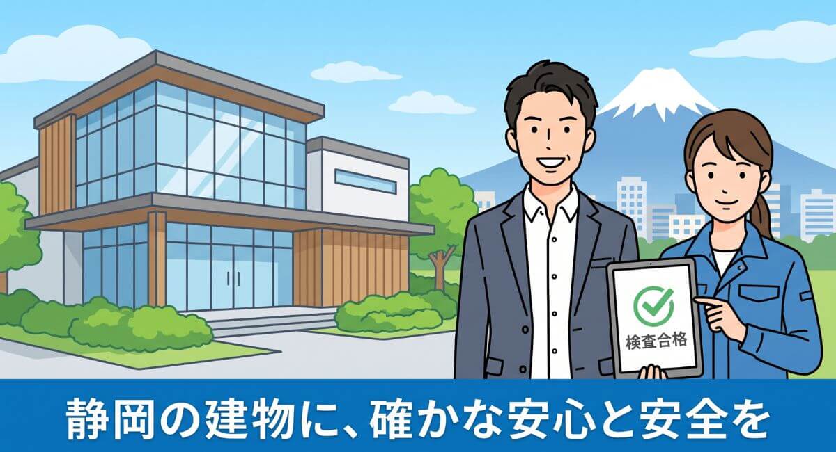 静岡県内で消防設備点検・12条点検を終え、安全と安心を手に入れた建物オーナーと専門スタッフ