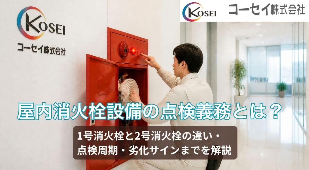 屋内消火栓設備の点検｜コーセイ株式会社